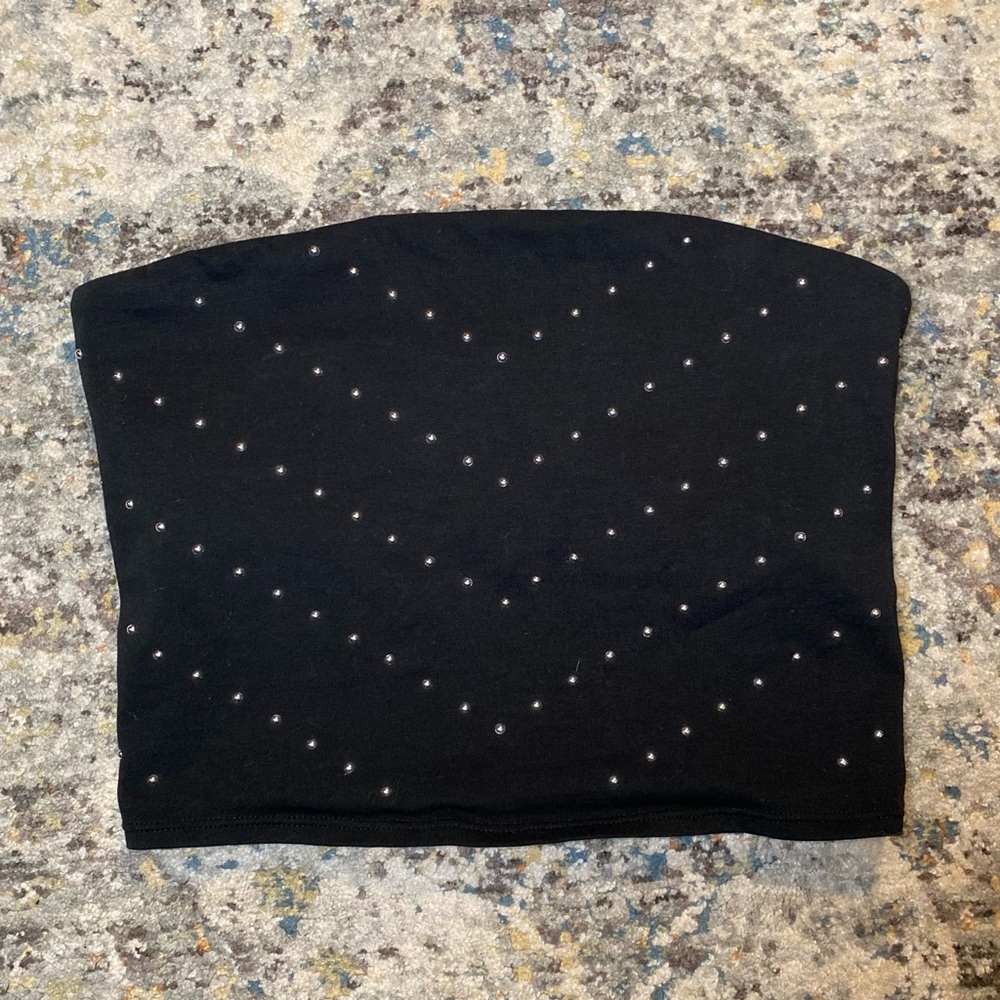 Victoria’s Secret Pink Black Chevron Bandeau Tube Top